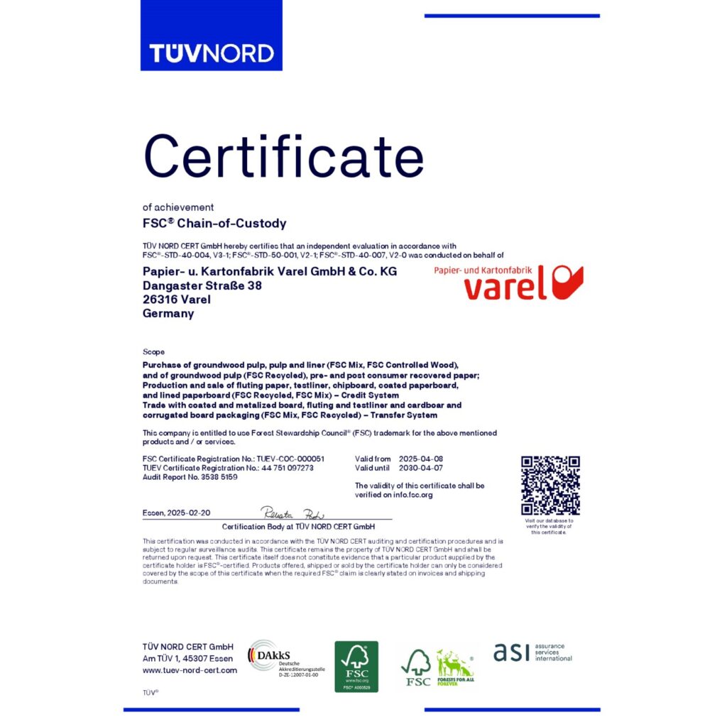 FSC® certificate